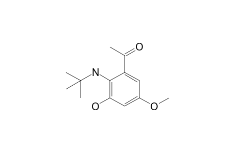 2-Acetyl-6-hydroxy-4-methoxy-N-tert-butylaniline