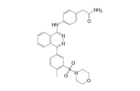 2-[4-({4-[4-methyl-3-(4-morpholinylsulfonyl)phenyl]-1-phthalazinyl}amino)phenyl]acetamide