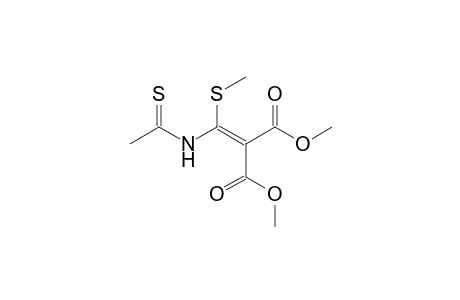 Methyl 2-methoxycarbonyl-3-methylthio-3-thioacetamidopropenoate