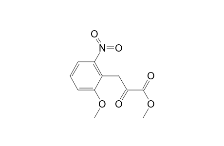 Benzenepropanoic acid, 2-methoxy-6-nitro-.alpha.-oxo-, methyl ester