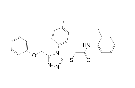 N-(2,4-dimethylphenyl)-2-{[4-(4-methylphenyl)-5-(phenoxymethyl)-4H-1,2,4-triazol-3-yl]sulfanyl}acetamide