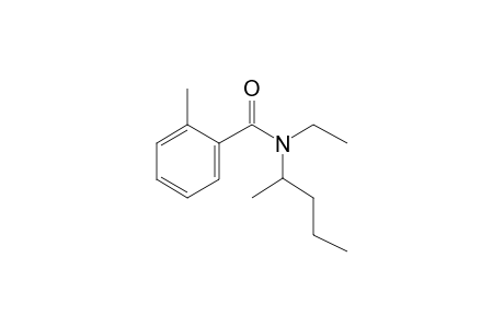 Benzamide, 2-methyl-N-(2-pentyl)-N-ethyl-