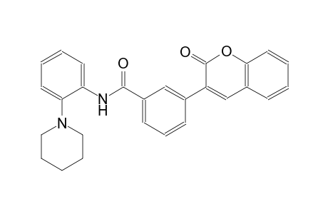3-(2-oxo-2H-chromen-3-yl)-N-[2-(1-piperidinyl)phenyl]benzamide