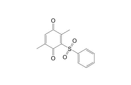 2,5-dimethyl-3-(phenylsulfonyl)cyclohexa-2,5-diene-1,4-dione
