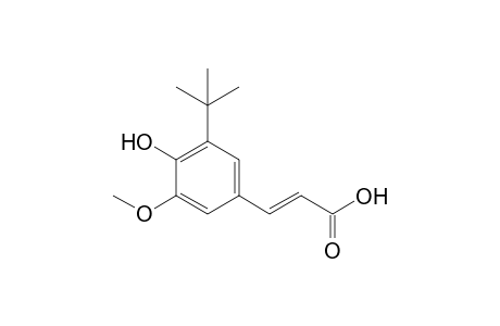 (E)-3-(3-tert-butyl-4-hydroxy-5-methoxy-phenyl)acrylic acid