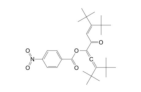 3,8-Di-tert-butyl-2,2,9,9-tetramethyl-6-(4-nitrobenzoyloxy)-3,6,7-decatrien-5-one