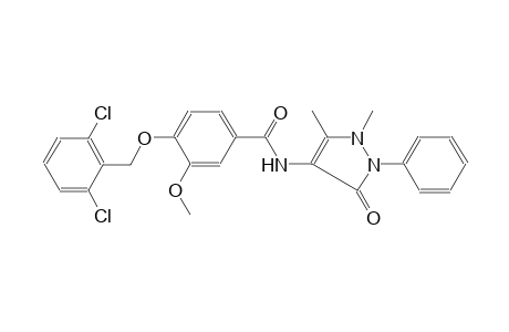 benzamide, 4-[(2,6-dichlorophenyl)methoxy]-N-(2,3-dihydro-1,5-dimethyl-3-oxo-2-phenyl-1H-pyrazol-4-yl)-3-methoxy-