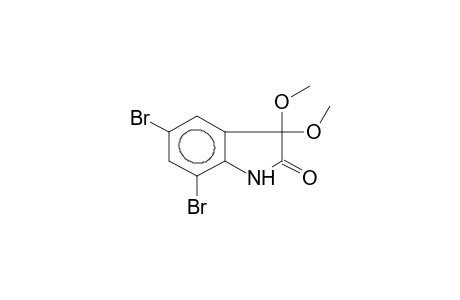 5,7-DIBROMO-3,3-DIMETHOXY-2-INDOLINONE