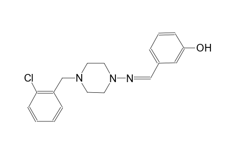 phenol, 3-[(Z)-[[4-[(2-chlorophenyl)methyl]-1-piperazinyl]imino]methyl]-