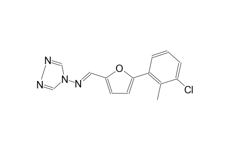 N-{(E)-[5-(3-chloro-2-methylphenyl)-2-furyl]methylidene}-4H-1,2,4-triazol-4-amine