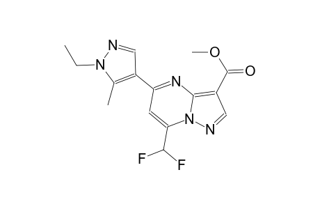 methyl 7-(difluoromethyl)-5-(1-ethyl-5-methyl-1H-pyrazol-4-yl)pyrazolo[1,5-a]pyrimidine-3-carboxylate
