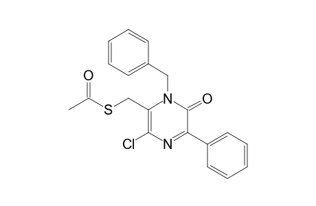 S1-[(1-Benzyl-3-chloro-1,6-dihydro-5-phenyl-6-oxo-2-pyrazinyl)methyl]ethanethioate