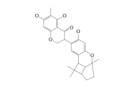 DESMODIANONE-D;2,3-DIHYDRO-5,7-DIHYDROXY-6-METHYL-3-(1A,2,3,3A,8B,8C-HEXAHYDRO-6-HYDROXY-1,1,3A-TRIMETHYL-1H-4-OXABENZO-[F]-CYCLO-BUT-[CD]-INDEN-7-