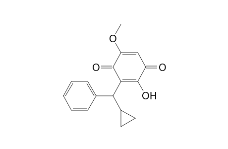 3-[cyclopropyl(phenyl)methyl]-2-hydroxy-5-methoxy-1,4-benzoquinone
