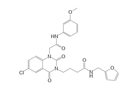 4-(6-chloro-1-[2-(3-methoxyanilino)-2-oxoethyl]-2,4-dioxo-1,4-dihydro-3(2H)-quinazolinyl)-N-(2-furylmethyl)butanamide