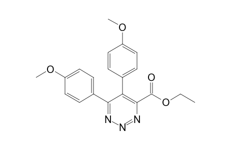 Ethyl 4,5-bis(4'-methoxyphenyl)-1,2,3-triazine-6-carboxylate
