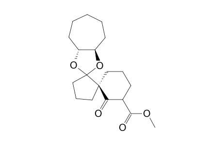 Methyl 2''-oxodispiro[(3aR,8aR)-hexahydrocyclohepta-1,3-dioxole-2,1'-cyclopentane-2',1"-(1"R,3"RS)-cyclohexane]-3"-carboxylate