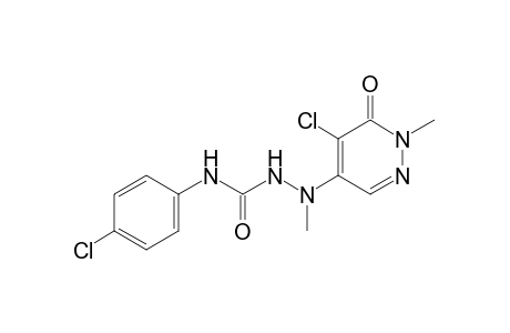 1-(5-chloro-1,6-dihydro-1-methyl-6-oxo-4-pyridazinyl)-4-(p-chlorophenyl)-1-methylsemicarbazide