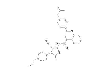 N-[3-cyano-5-methyl-4-(4-propylphenyl)-2-thienyl]-2-(4-isobutylphenyl)-4-quinolinecarboxamide