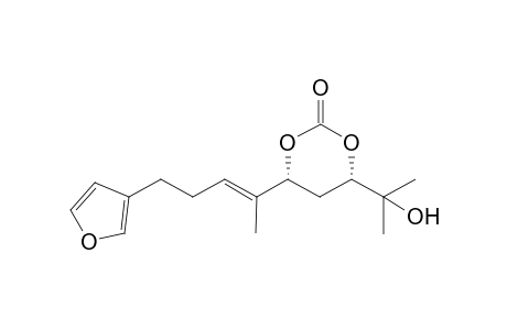 (8R,10S)-11-Hydroxy-8,10-(carbonyldioxa)dendrolasin