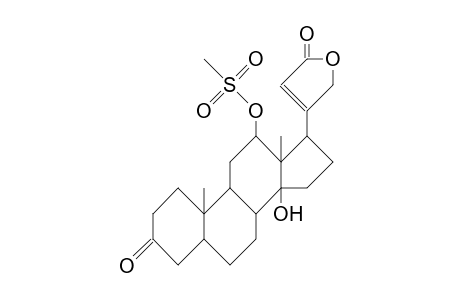 17b-(2,5-Dihydro-5-oxo-3-furyl)-14b-hydroxy-12b-mesyloxy-5b,14b-androstan-3-one