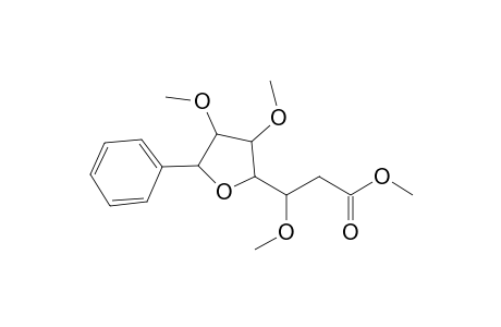 Methyl 3-(3,4-dimethoxy-5-phenyltetrahydrofuran-2-yl)-3-methoxypropanoate