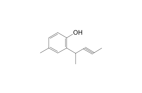 Phenol, 2-(2-pentyn-4-yl)-4-methyl-