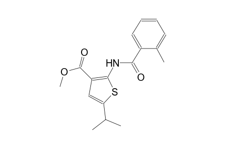 methyl 5-isopropyl-2-[(2-methylbenzoyl)amino]-3-thiophenecarboxylate