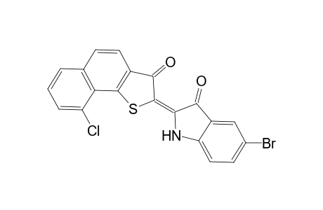 3H-Indol-3-one, 5-bromo-2-(9-chloro-3-oxonaphtho[1,2-b]thien-2(3H)-ylidene)-1,2-dihydro-