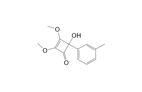 4-Hydroxy-2,3-dimethoxy-4-(3-methylphenyl)cyclobutenone