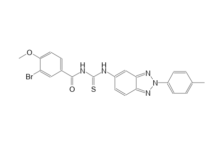 N-(3-bromo-4-methoxybenzoyl)-N'-[2-(4-methylphenyl)-2H-1,2,3-benzotriazol-5-yl]thiourea
