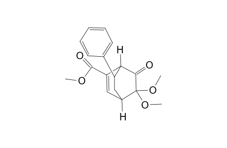 Methyl-3,3-dimethoxy-2-oxo-7-phenylbicyclo[2.2.2]oct-5-en-6-carboxylate