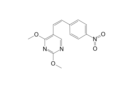 2,4-DIMETHOXY-5-[(Z)-2-(4-NITROPHENYL)-ETHENYL]-PYRIMIDINE