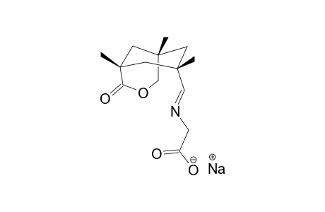 SODIUM-[(1,7,9-TRIMETHYL-2-OXO-3-OXA-BICYCLO-[3.3.1]-NON-7-YLMETHYLENE)-AMINO]-ACETATE