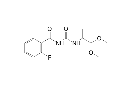 2-[3-(o-fluorobenzoyl)ureido]propionaldehyde, dimethyl acetal