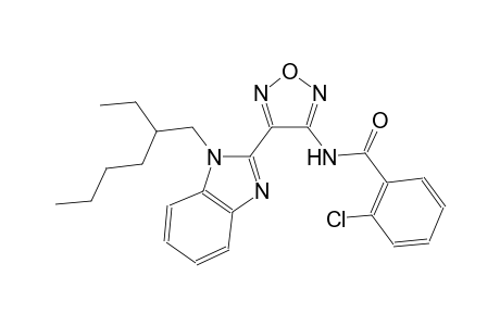 2-Chloranyl-N-[4-[1-(2-ethylhexyl)benzimidazol-2-yl]-1,2,5-oxadiazol-3-yl]benzamide