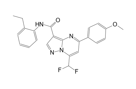 7-(difluoromethyl)-N-(2-ethylphenyl)-5-(4-methoxyphenyl)pyrazolo[1,5-a]pyrimidine-3-carboxamide