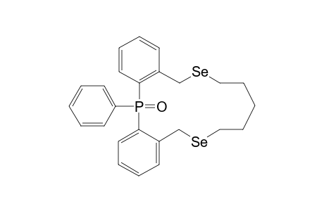 5-Phenyl-5,13,14,15,16,18-hexahydro-10H,12H-5.lammada.5-dibenzo[c,f][1,9,5]diselenaphosphacyclotetradecin-5-one