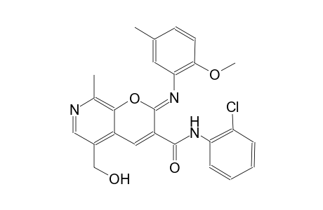 2H-pyrano[2,3-c]pyridine-3-carboxamide, N-(2-chlorophenyl)-5-(hydroxymethyl)-2-[(2-methoxy-5-methylphenyl)imino]-8-methyl-, (2Z)-