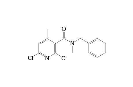 2,6-bis(chloranyl)-N,4-dimethyl-N-(phenylmethyl)pyridine-3-carboxamide