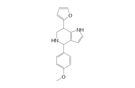 4-(4-Methoxyphenyl)-7-(2-furyl)-4,5,6,7-tetrahydro-1H-pyrrolo[3,2-c]pyridine