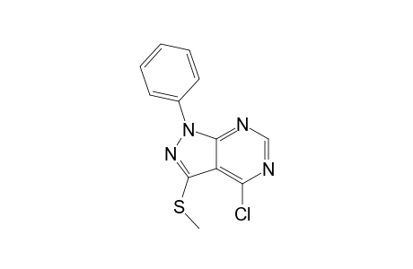 4-Chloro-3-methylsulfanyl-1-phenyl-pyrazolo[3,4-d]pyrimidine