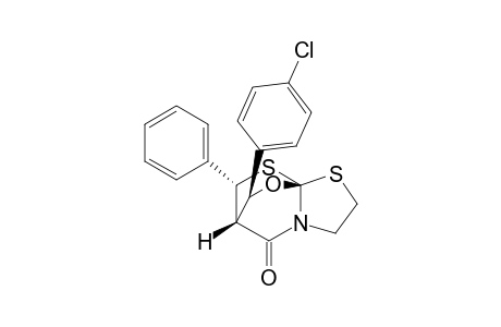 (1R*,7R*,8S*,11R*)-8-(4-Chlorophenyl)-11-phenyl-9-oxa-2,10-dithia-5-azatricyclo[5.2.2.0(1,5)]undecan-6-one