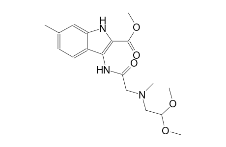 methyl 3-({[(2,2-dimethoxyethyl)(methyl)amino]acetyl}amino)-6-methyl-1H-indole-2-carboxylate