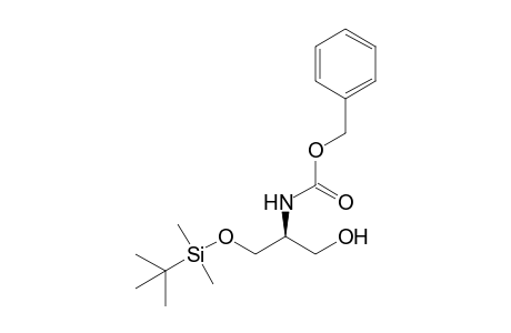 (phenylmethyl) N-[(2S)-1-[tert-butyl(dimethyl)silyl]oxy-3-oxidanyl-propan-2-yl]carbamate