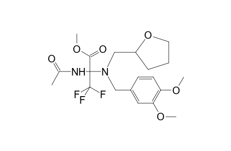 Propanoic acid, 2-(acetylamino)-2-[[(3,4-dimethoxyphenyl)methyl][(tetrahydro-2-furanyl)methyl]amino]-3,3,3-trifluoro-, methyl ester