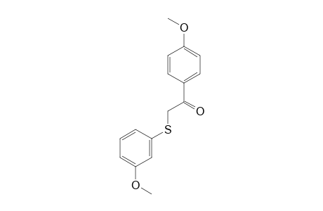 p-Methoxyphenyl .alpha.-(m-Methoxyphenylthio)methyl Ketone
