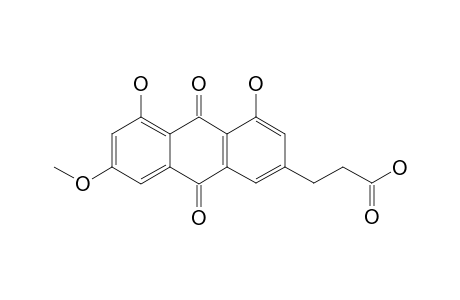 3-(1,8-DIHYDROXY-6-METHOXY-9,10-ANTHRAQUINON-3-YL)-PROPIONIC-ACID