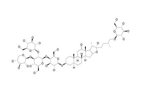 POLIANTHOSIDE-D;26-O-BETA-D-GLUCOPYRANOSYL-(25R)-5-ALPHA-FUROST-3-BETA,22-ALPHA,26-TRIOL-12-ONE-3-O-BETA-D-GLUCOPYRANOSYL-(1->2)-[BETA-D-XYL