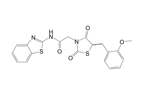 N-(Benzothiazol-2-yl)-2-(5-(2-methoxybenzylidene)-2,4-dioxothiazolidin-3-yl)acetamide